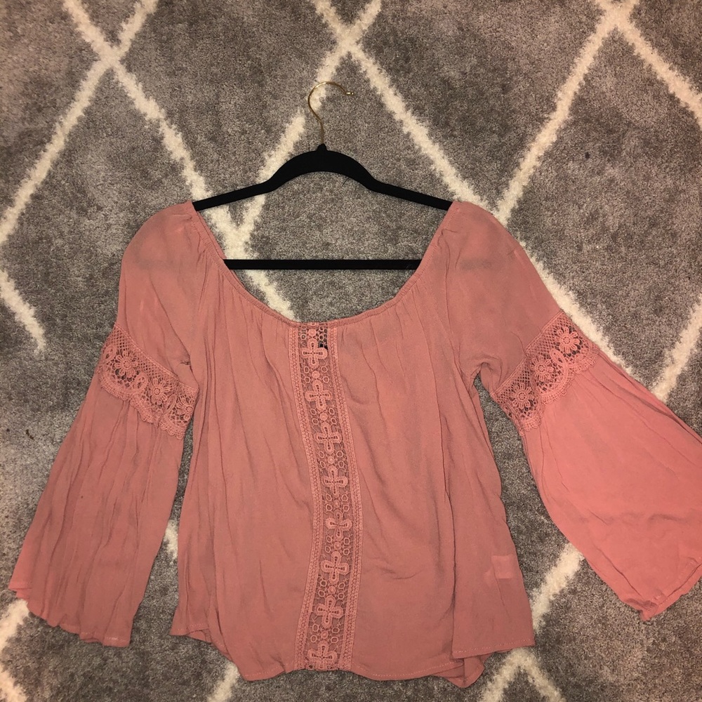 Off the shoulder lace top